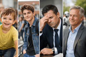 Kind, Jugendlicher, Angestellter, CEO